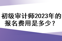 初級審計師2023年的報名費用是多少？