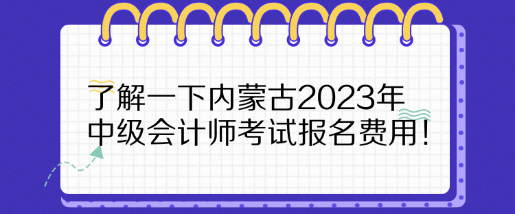 了解一下內(nèi)蒙古2023年中級會計師考試報名費用！