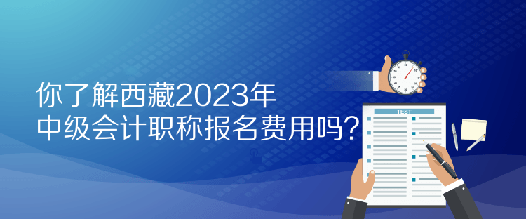 你了解西藏2023年中級會計職稱報名費用嗎？