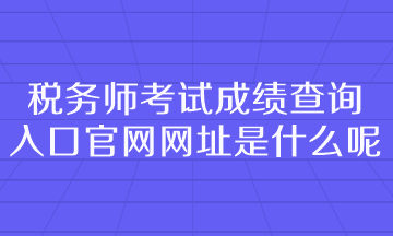 稅務(wù)師考試成績查詢?nèi)肟诠倬W(wǎng)網(wǎng)址是什么呢