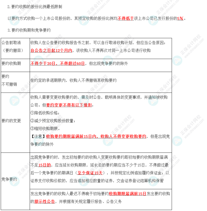 2023年注會(huì)《經(jīng)濟(jì)法》第7章高頻考點(diǎn)9：持股權(quán)益披露與要約收購的程序