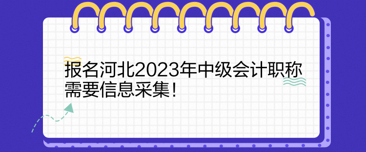 報名河北2023年中級會計職稱需要信息采集！