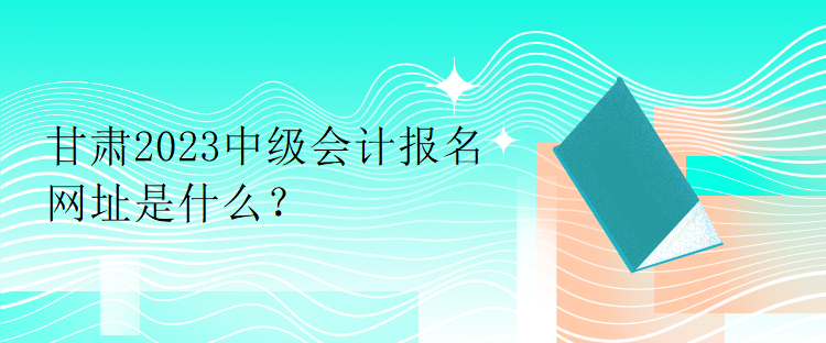 甘肅2023中級(jí)會(huì)計(jì)報(bào)名網(wǎng)址是什么？