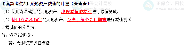 2023《中級(jí)會(huì)計(jì)實(shí)務(wù)》高頻考點(diǎn)：無(wú)形資產(chǎn)減值的計(jì)提（★★★）