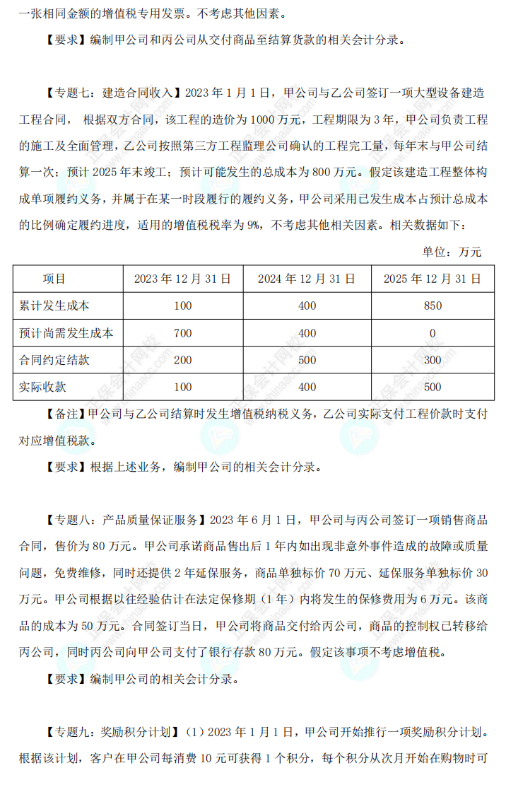 2023年《中級會計(jì)實(shí)務(wù)》母儀天下第三季-收入