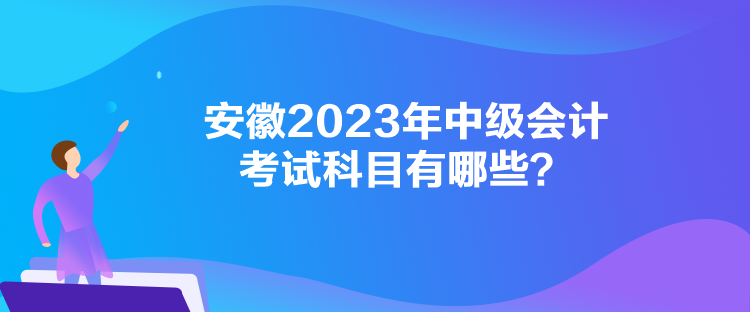 安徽2023年中級會計考試科目有哪些？