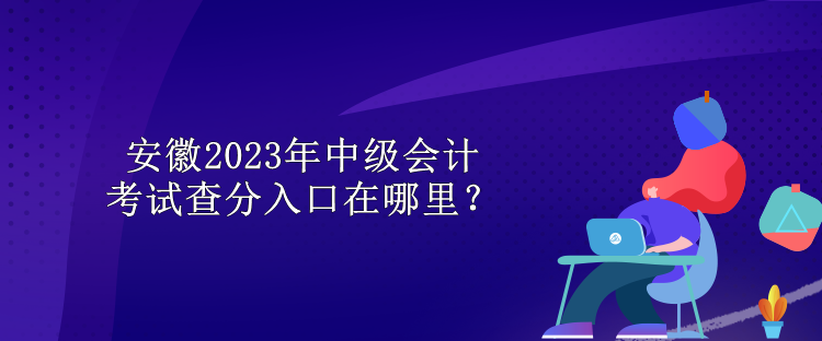 安徽2023年中級(jí)會(huì)計(jì)考試查分入口在哪里？