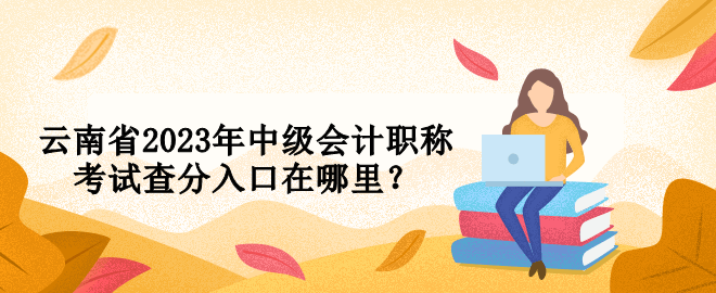 云南省2023年中級(jí)會(huì)計(jì)職稱考試查分入口在哪里？