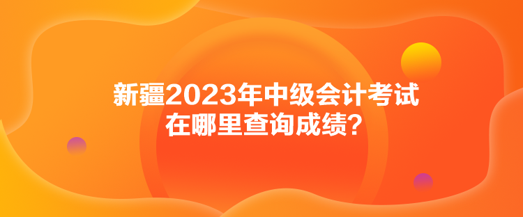 新疆2023年中級(jí)會(huì)計(jì)考試在哪里查詢(xún)成績(jī)？