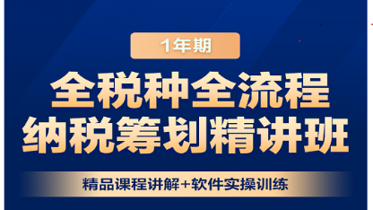 全稅種全流程納稅籌劃案例精講班