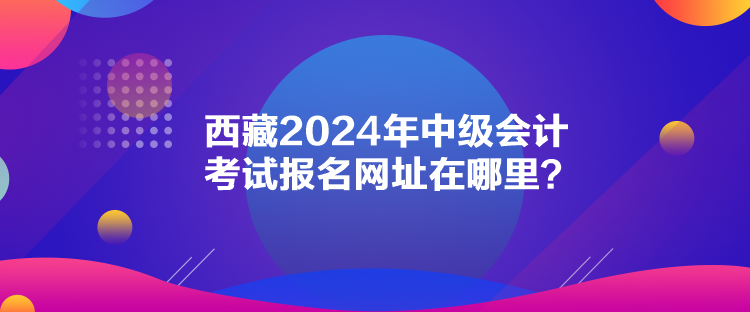 西藏2024年中級會計考試報名網(wǎng)址在哪里？