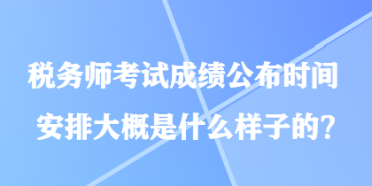 稅務(wù)師考試成績公布時(shí)間安排大概是什么樣子的？