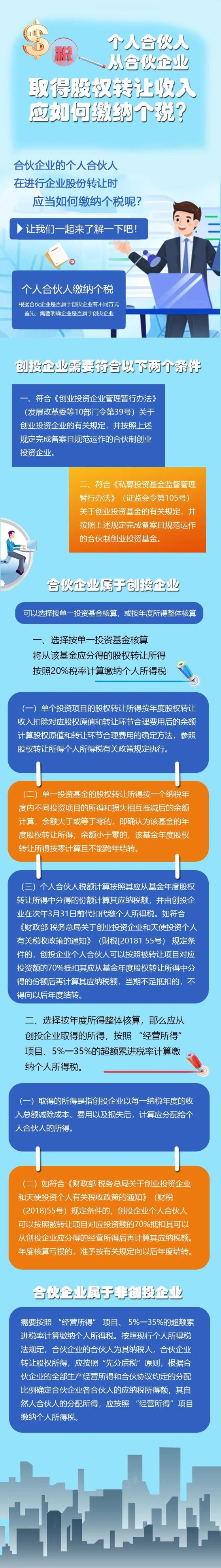 個(gè)人合伙人從合伙企業(yè)取得股權(quán)轉(zhuǎn)讓收入應(yīng)如何繳納個(gè)稅？