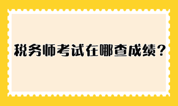 稅務(wù)師考試在哪查成績？