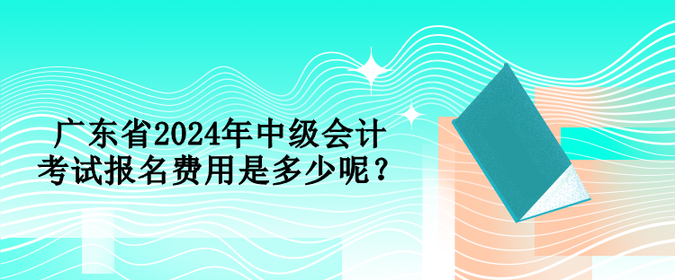 廣東省2024年中級會計考試報名費(fèi)用是多少呢？