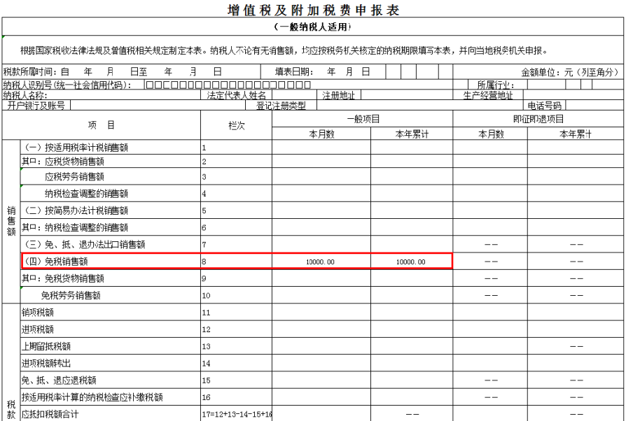 申報(bào)表填寫