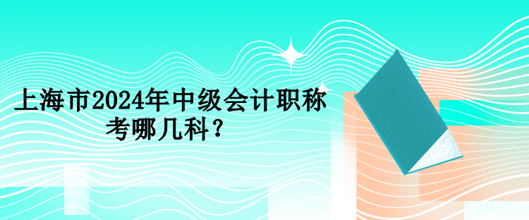 上海市2024年中級會計職稱考哪幾科？