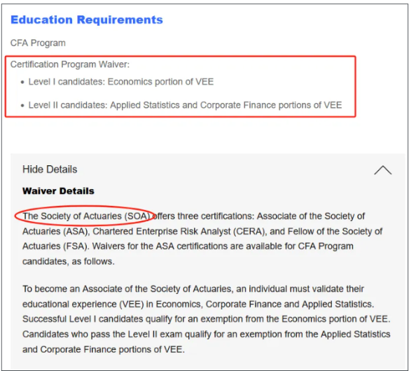 拿到CFA證書居然可以免考這些證書！