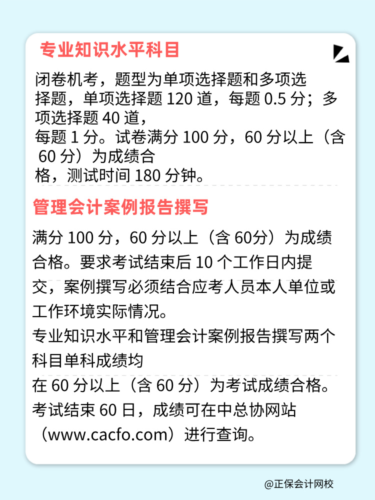 中級管會考試形式及合格標準整理！