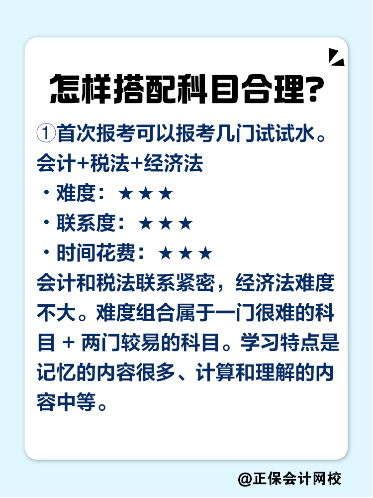 2025注會考試報幾科比較合適？科目如何搭配？