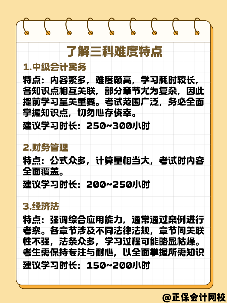 中級會計備考學習方法與規(guī)劃 可以這樣安排！